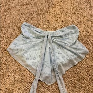 SHEIN Light Blue Floral Tube Top